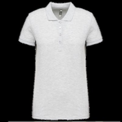 Polo piqué de manga corta de mujer Ash Heather 3XL