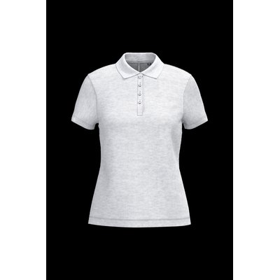 Polo piqué de manga corta de mujer Ash Heather L