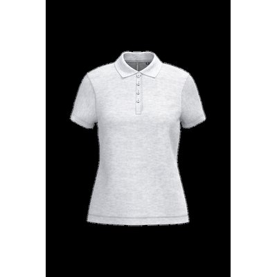 Polo piqué de manga corta de mujer Ash Heather S