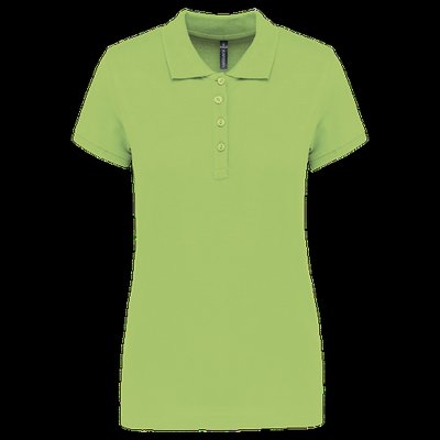 Polo piqué de manga corta de mujer Lime XS