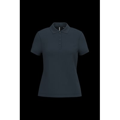 Polo piqué de manga corta de mujer Navy 3Xl