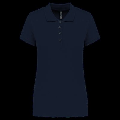Polo piqué de manga corta de mujer Navy M
