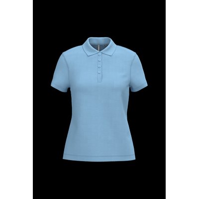 Polo piqué de manga corta de mujer Sky Blue Xxl
