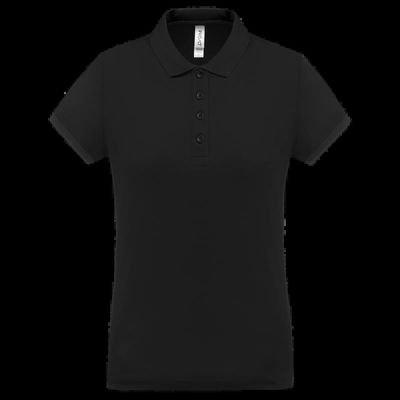 Polo piqué mujer Black Xs