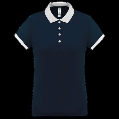 Polo piqué mujer Sporty Navy / White L