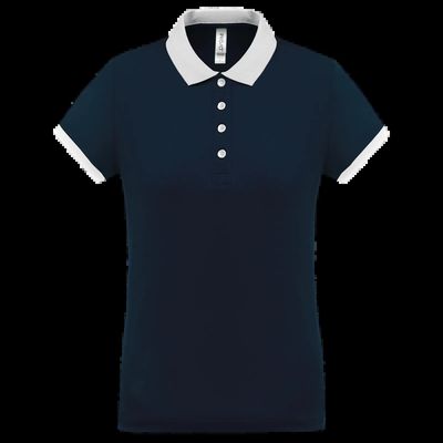 Polo piqué mujer Sporty Navy / White L