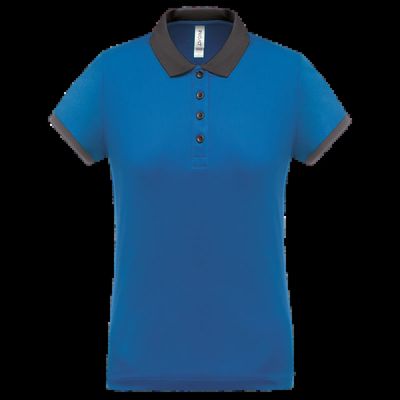 Polo piqué mujer Sporty Royal Blue / Sporty Grey Xxl