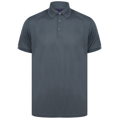 Polo de Poliéster reciclado para hombre Charcoal S