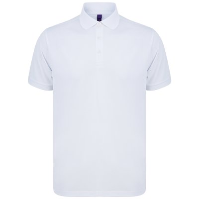 Polo de Poliéster reciclado para hombre White L