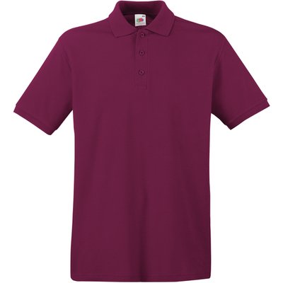 Polo Premium 100% algodón piqué Burgundy Xl