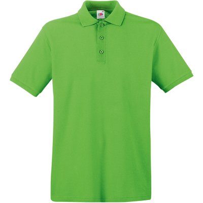 Polo Premium 100% algodón piqué Lime Xl