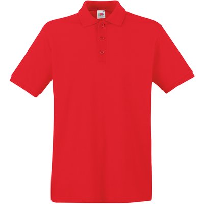 Polo Premium 100% algodón piqué Red M