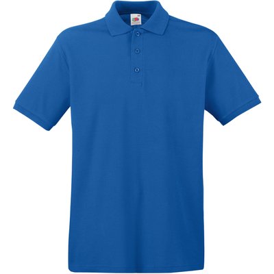 Polo Premium 100% algodón piqué Royal Blue S