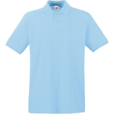 Polo Premium 100% algodón piqué Sky Blue L