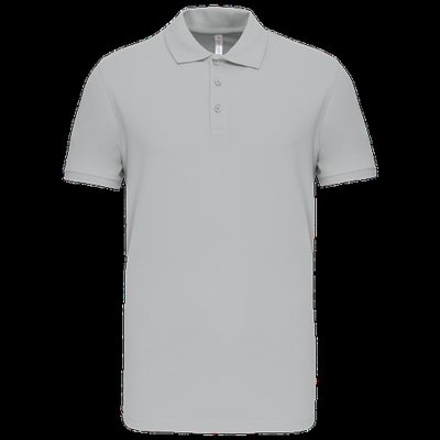 Polo de punto piqué manga corta Snow Grey L