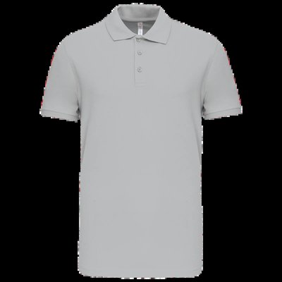 Polo de punto piqué manga corta Snow Grey Xxl