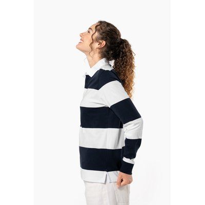 Polo a rayas unisex Manga Larga