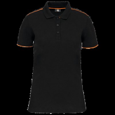 Polo ropa profesional mujer Black / Orange Xl