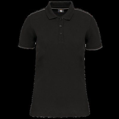 Polo ropa profesional mujer Black / Silver 3XL