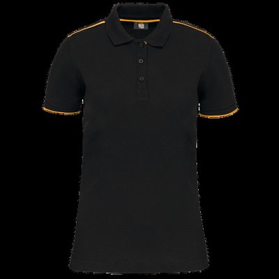 Polo ropa profesional mujer Black / Yellow XS