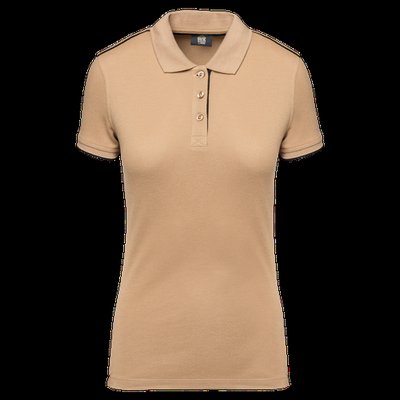 Polo ropa profesional mujer Camel / Black S