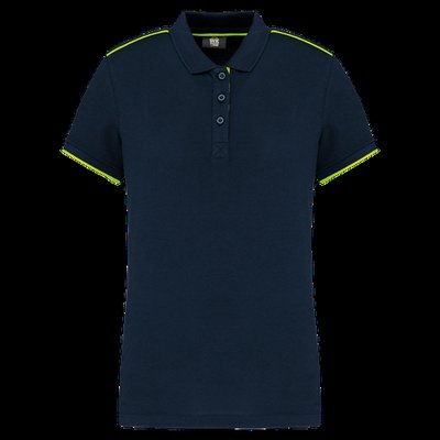 Polo ropa profesional mujer Navy / Fluorescent Yellow 3Xl