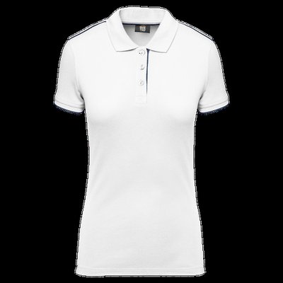 Polo ropa profesional mujer White / Navy Xl