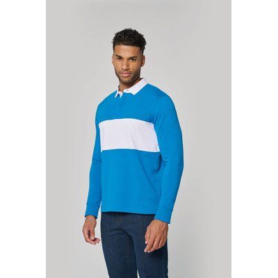 Polo rugby manga larga algodón