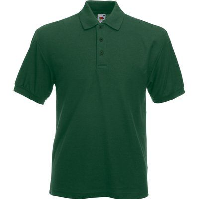 Polo tapeta con tres botones Bottle Green XL