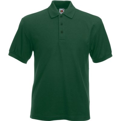 Polo tapeta con tres botones Bottle Green Xxl