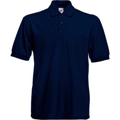 Polo tapeta con tres botones Deep Navy L