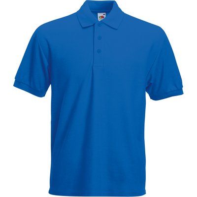 Polo tapeta con tres botones Royal Blue S