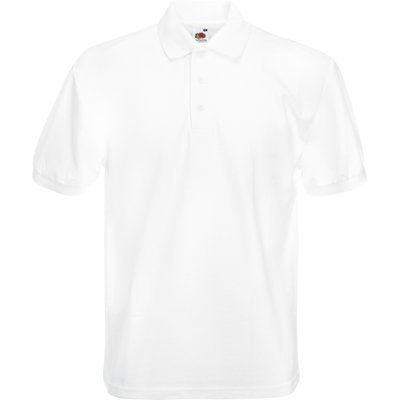 Polo tapeta con tres botones White 3XL