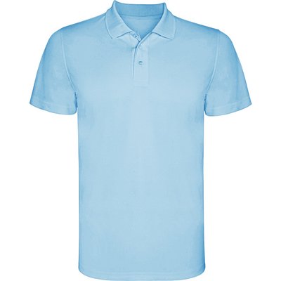 Polo Técnico Manga Corta Celeste 4