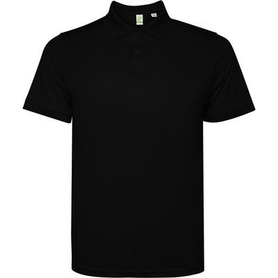 Polo técnico manga corta con corchetes Negro 3Xl