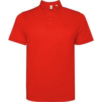 Polo técnico manga corta con corchetes Rojo 3Xl