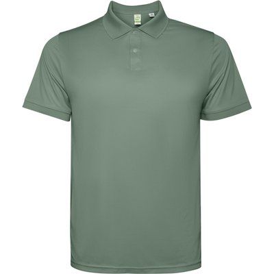 Polo técnico manga corta con corchetes Verde Laurel 3Xl