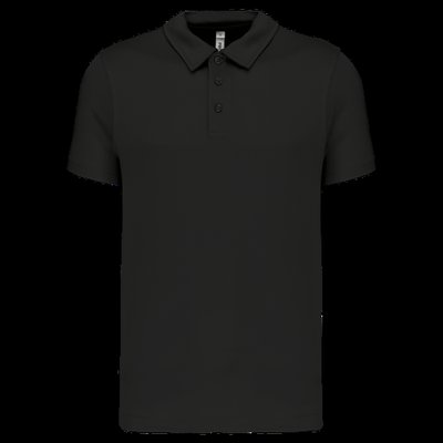 Polo transpirable hombre manga corta Black L