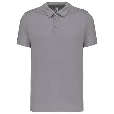 Polo transpirable hombre manga corta Fine Grey M
