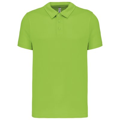 Polo transpirable hombre manga corta Lime 3Xl