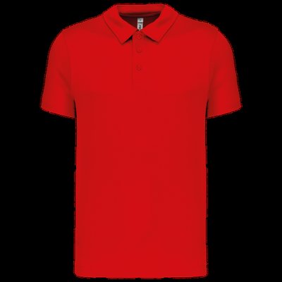 Polo transpirable hombre manga corta Red L