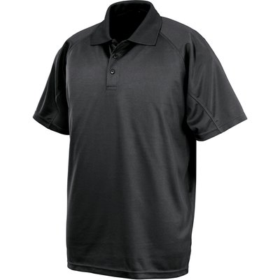 Polo transpirable de secado rápido Black L