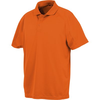 Polo transpirable de secado rápido Flo Orange S