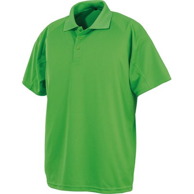 Polo transpirable de secado rápido Lime M