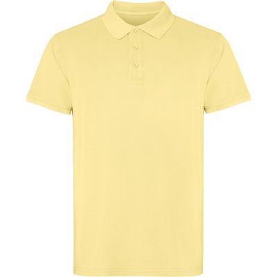 Polo unisex 100% algodón Amarillo Sweet Lavado Xs