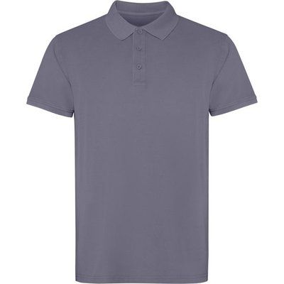 Polo unisex 100% algodón Gris Cielo Lavado L
