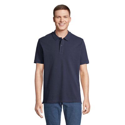 Polo Unisex de Algodón Orgánico French Marino XXL