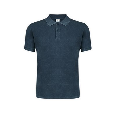 Polo Unisex de Algodón Peinado con Efecto Mar M