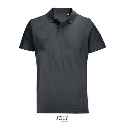 Polo unisex de algodón peinado Gris Ratón Xl
