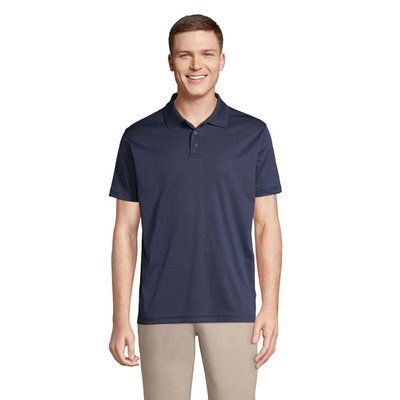 Polo unisex deportivo de poliéster reciclado Azul Royal L